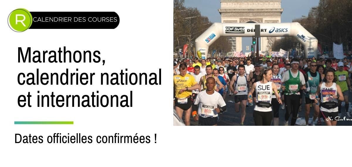 Marathons 2022 - 2023 : le calendrier officiel des dates est confirmé 