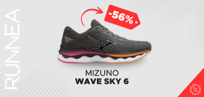 Mizuno Wave Sky 6 pour 79,90 € (Avant 180 €)