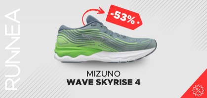 Mizuno Wave Skyrise 4 pour 69,99 € (Avant 150 €)
