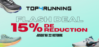 FLASH DEAL Top4Running: - 15 % de réduction sur une sélection d'articles