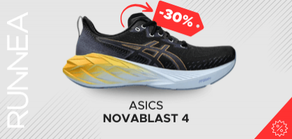 ASICS Novablast 4 pour 105 € avant 150 € (-30 % de remise) 