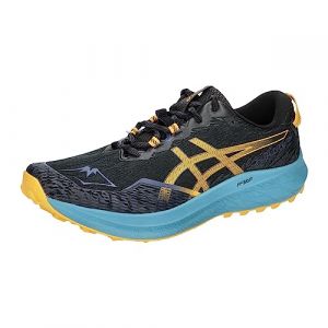 ASICS Fuji Lite 4 Homme Chaussures de Course de Trail Noir Jaune