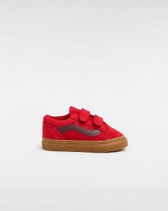 VANS Chaussures À Scratch Old Skool Bébé (1-4 Ans) (rouge) Toddler Rouge, Taille 26.5