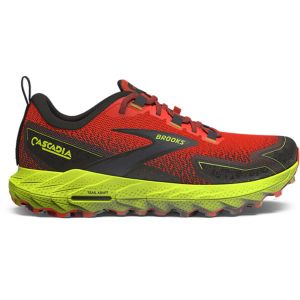 BROOKS Cascadia 18 - Rouge / Jaune - taille 46 2024