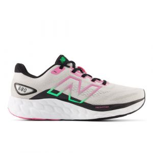 New Balance Femme Fresh Foam 680 v8 en Gris/Noir/Rose/Vert