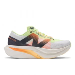 New Balance Homme FuelCell SuperComp Elite v4 en Blanc/Vert/Orange, Synthetic, Taille 40.5 Large