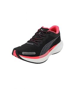 Puma Women Deviate Nitro 2 Neutral Running Shoe Running Shoes Puma Black/Fire Orchid - Black 5