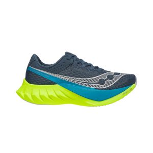 Baskets de course Saucony Endorphin Pro 4 bleu marine vert AW24 pour femme