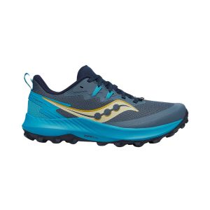 Chaussures Femme Saucony Peregrine 14 Bleu Marine Marron AW24