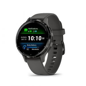 Garmin Venu 3S - Montre connectée GPS Sport et santé - Gray avec Bracelet Gris foncé