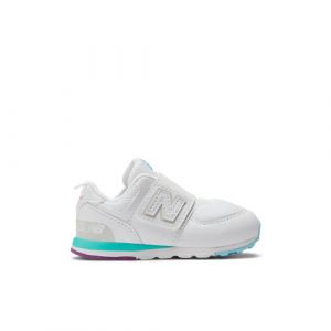 New Balance Enfant 574 NEW-B HOOK & LOOP en Blanc/Bleu