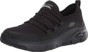 Skechers Arch Fit Lucky Thoughts Baskets Femme Noir (Black Mesh Trim) 36 EU