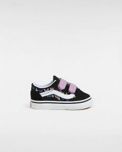 VANS Chaussures À Scratch Old Skool Bébé (1-4 Ans) (black/multi) Toddler Noir, Taille 26.5