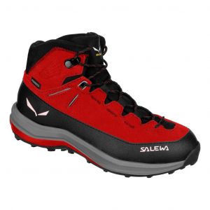 Bottes Salewa MTN Trainer 2 Mid Powertex rouge noir enfant - 38