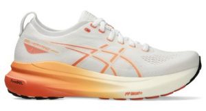 Chaussures running asics gel kayano 31 blanc orange femme