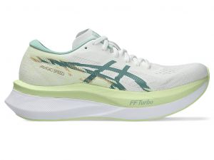 ASICS Magic Speed 4 White / Celadon Femmes Taille 41.5