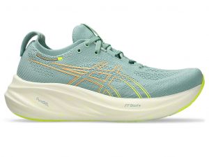 ASICS Gel - Nimbus 26 Light Celadon / Safety Yellow Femmes Taille 41.5