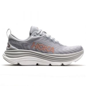 Hoka One One Femme Gaviota 5 Textile Synthetic Harbor Mist Rose Gold Formateurs 38 2/3 EU