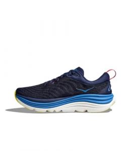 Hoka Gaviota 5 Chaussures de Course Homme Bleu Blanc