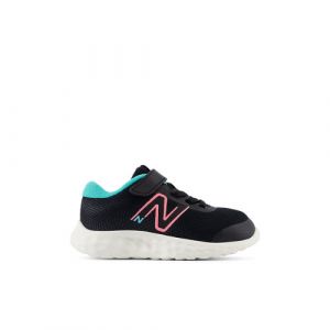 New Balance Enfant 520v8 Bungee Lace en Noir/Rose/Vert