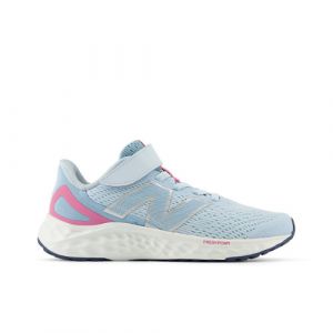 New Balance Enfant Fresh Foam Arishi v4 Bungee Lace with Top Strap en Bleu/Rose