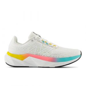 New Balance Femme FuelCell Propel v5 en Blanc/Vert/Orange, Synthetic, Taille 41