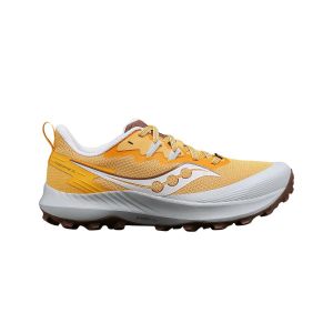 Baskets Saucony Peregrine 14 Orange Blanc SS24 pour Femme