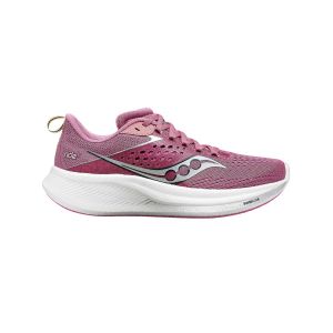 Baskets Saucony Ride 17 Rose Blanc SS24 Femme