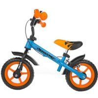 Milly Mally loopfiets Dragon met rem Draisienne à 2 Roues 10 pouces Junior Bleu/Orange