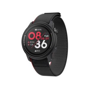 Montre Coros Pace 3 GPS Noir Rouge Nylon