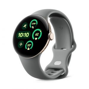 Google Pixel Watch 3 (41 mm) ? Boîtier Champagne Doré ? Bracelet Vert Sauge ? LTE