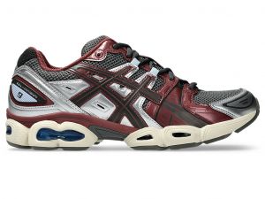 ASICS Gel - Nimbus 9 Truffle Grey / Dark Cherry Hommes Taille 43.5