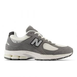 New Balance Homme 2002R en Gris/Noir/Blanc, Suede/Mesh, Taille 45 Large