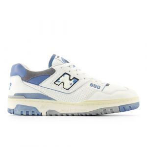 New Balance Unisexe 550 en Blanc/Bleu/Beige