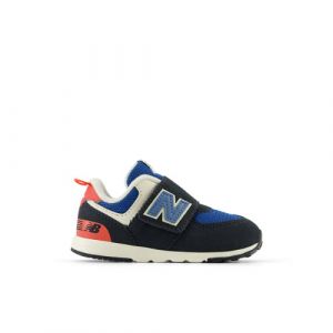 New Balance Enfant 574 NEW-B HOOK & LOOP en Noir/Rouge