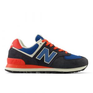 New Balance Unisexe 574 en Noir/Bleu/Rouge