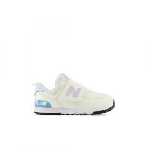 New Balance Enfant 574 NEW-B HOOK & LOOP en Blanc/Mauve