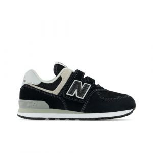 New Balance Enfant 574 Core Hook & Loop en Noir/Blanc