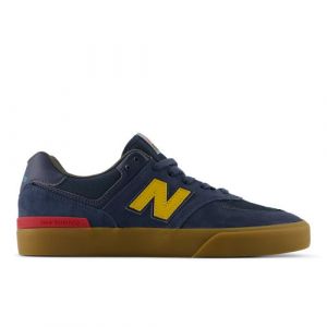 New Balance Homme NB Numeric 574 Vulc en Bleu/Beige, Suede/Mesh, Taille 47.5 Large