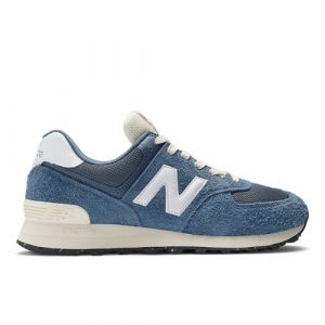 New Balance Unisexe 574 en Bleu/Blanc/Beige