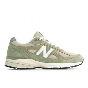 New Balance Unisexe Made in USA 990v4 en Vert/Beige