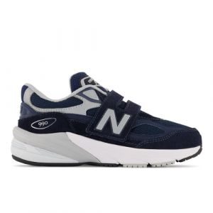 New Balance Enfant 990v6 Hook and Loop en Bleu/Gris