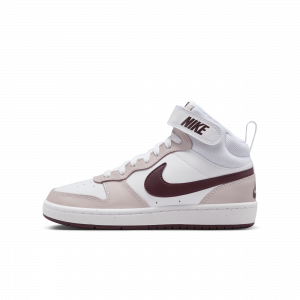 Chaussure Nike Court Borough Mid 2 pour ado - Blanc