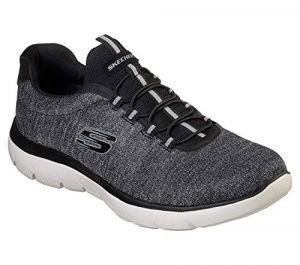 Skechers Summits Forton Baskets enfiler pour homme Noir/blanc 10