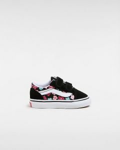 VANS Chaussures À Scratch Old Skool Bébé (1-4 Ans) (multi/true Whit) Toddler Multicolour, Taille 26.5