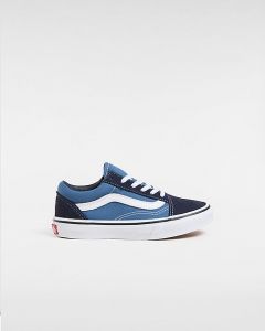 VANS Chaussures Junior Old Skool (4-8 Ans) (navy/true White) Enfant Bleu, Taille 31