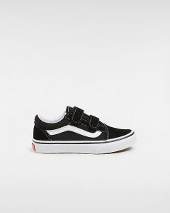 VANS Chaussures À Scratch Junior Old Skool (4-8 Ans) (black/true Whit) Enfant Noir, Taille 31