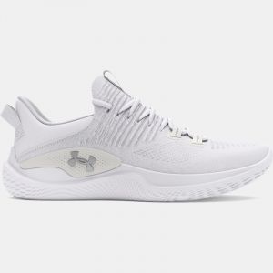 Chaussure de training Under Armour Dynamic IntelliKnit pour homme Blanc / Blanc / Metallique Argent 43