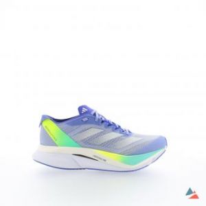 Adizero boston 12 femme - Taille : 41 1/3 - Couleur : BLEETI/ZERMET/BLECOB