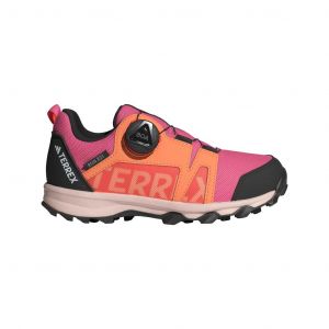 Chaussures adidas Terrex Agravic BOA RAIN.RDY rose orange noir enfant - 39(1/3)